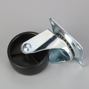 Furniture Caster 2 Inch Swivel Plate Mount Polyurethane Wheel Zinc Alloy Durable - Product Image 2
