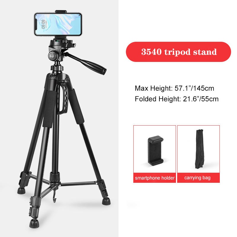 Mobile Phone Tripod Stand Photography Dslr Camera Tripods Ring Light  Stand Portable Aluminum Travel Tripod