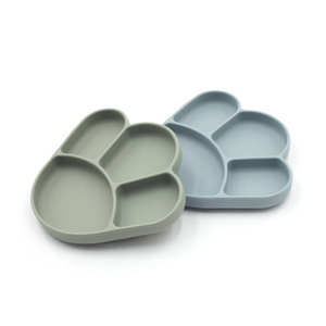Plaque d'aspiration et cuillère en silicone pour bébé divisée en forme de griffe pour enfants pour rester en place pour l'alimentation - Product Image 4