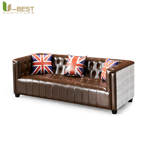 Divano lusso Vintage stile industriale retrò divano sigaro salotto personalizzazione Pub Club mobili Bankstel Hoekbank Sofy - Product Image 5