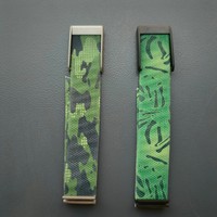 Correa de Reloj Deportiva de Nailon con Estampado de Camuflaje Personalizado Win-Win para Whoop 5.0, Correa de Repuesto