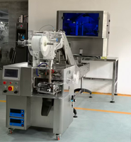 Machine d'emballage automatique de sachets de thé pyramidaux Vgopack avec peseuse à 6 têtes et alimentation manuelle par bande pour l'emballage de sachets de thé triangulaires aux herbes