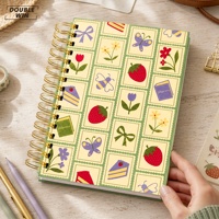 Carnet de notes personnalisé avec couverture en papier A5, impression couleur intégrale, spirale, pages intérieures à points