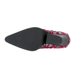 WETKISS 2023 gioielli <span class=keywords><strong>rosa</strong></span> lussuosi strass intarsio a mano punta a punta tacco alto stivali occidentali stivali per donne e ragazze - Product Image 6