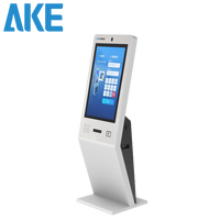 Kiosco Inteligente para Estacionamiento AKE con Windows Core I3, Escáner de Identificación, Lector de Códigos QR e Impresora Térmica de 80 mm