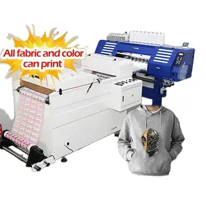 White ink PET film printer for T-shirt and garment sportswear PET film printing machine