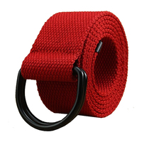 Ceintures de sport légères et durables résistantes à l'usure pour hommes, boucle en métal à double anneau, ceintures tactiques pour hommes