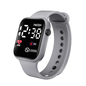 Nouvelle montre électronique sportive pour étudiants <span class=keywords><strong>2022</strong></span>, bracelet en plastique rectangulaire unisexe en forme de cœur, LED, non étanche - Product Image 4