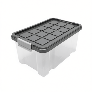 RIVAL Eurobox 30x19x14cm <b>With</b> <b>Lid</b> Storage Container For Organizing - Product Image 2