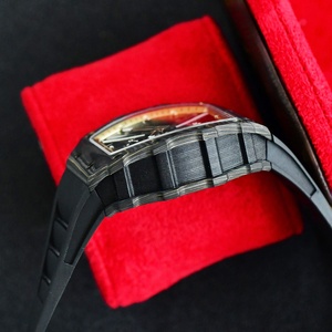 Montre Tourbillon Noire et Or pour Homme, Qualité Premium, Cadran Décoratif Or Ajoure, Style Décontracté et Sportif, Très Appréciée des Hommes - Product Image 4