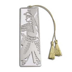 Custom Wholesale Rectangle <b>Silver</b> Figure Hollow Out Metal Painting Metal <b>Bookmark</b> - Product Image 1