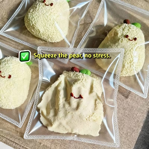 Super Soft Silicone Pear-shaped Squeeze Toy Slow Rebound Stress Relief Sensory Toy for Fingertips - Product Image 2