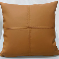 Housse de coussin moderne de luxe nordique pour la décoration de la maison, housse de coussin orange chocolat, housse de coussin en similicuir, coussin décoratif