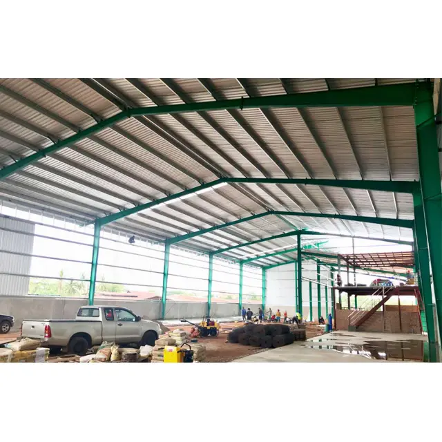 Prefab ánh sáng Kết Cấu Thép nhà kho vật liệu hội thảo nhà máy giá thiết kế đúc sẵn khoảng rộng sắt đỏ nhà kho xây dựng