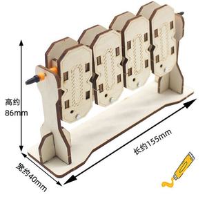 Modèle binaire n° Ensemble de jeu d'expériences scientifiques en bois fait main pour élèves du primaire et du secondaire, pour les 5-7 ans - Product Image 2
