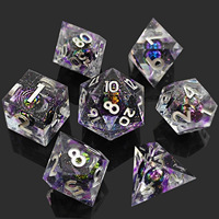Nouveaux dés de planète en résine gravée de luxe pour jeux de rôle D&D et Call of Cthulhu ; Ensemble de 100 dés polyédriques D20 à design d'angle droit