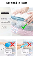 Prix d'usine N |   Stéréo 3D pliable PA+PE |   Sacs sous vide sans pompe |    Sacs de compression pour vêtements et literie de voyage