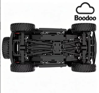 Coche de Escalada en Roca a Control Remoto de Metal a Escala 1/24 con Luz LED y Cable USB Incluido (Negro) 787-1 Expert