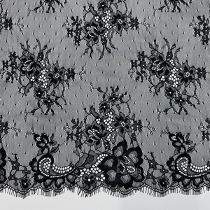 Erkoumi Luxury Burnt Orange <strong>Red</strong> <strong>Lace</strong> Roll Border 3D Floral Eyelash <strong>Lace</strong> Trim Veil <strong>Fabric</strong> For Evening Gowns Drapes Shawls Collars - Product Image 2