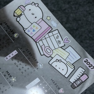 Tarjetas <span class=keywords><strong>de</strong></span> Calendario Anual 2027 Transparentes <span class=keywords><strong>de</strong></span> PET Flexible, Personalizadas y <span class=keywords><strong>de</strong></span> Lujo, <span class=keywords><strong>para</strong></span> Regalo, Venta al Por Mayor - Product Image 6