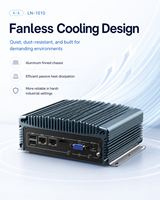 Mini PC Compacto con CPU I3-8130U/I5-8250U/I7-8550U, LAN, USB, COM, HD, VGA, SSD Opcional, Windows/Linux para Control de Puerta de Enlace