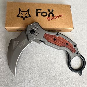 มีดพับคารัมบิตสแตนเลสสตีลฝังลายไม้สำหรับใช้ในบ้านทุกวัน - Product Image 6