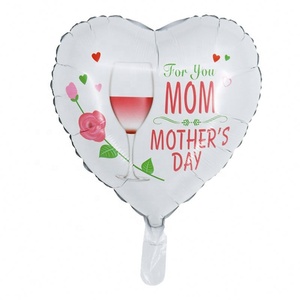 Ballons en aluminium durables de 18 pouces, style espagnol-anglais, en forme de cœur et carrés, pour décorations de fête de la Fête des Mères et promotions de vacances - Product Image 3