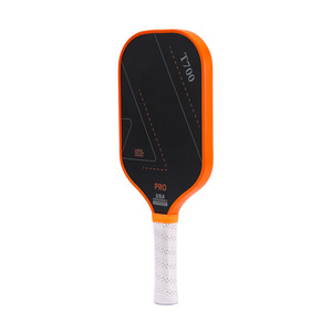 Raquette <span class=keywords><strong>de</strong></span> pickleball personnalisée en <span class=keywords><strong>fibre</strong></span> <span class=keywords><strong>de</strong></span> carbone T700 givrée, avec une finition douce pressée à froid, 16 mm, portable, approuvée USAPA - Product Image 2