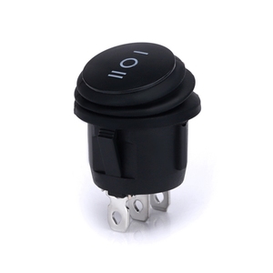 3 वे ऑन-ऑफ-ऑन 3 पिन राउंड हेड बोट स्विच अच्छी गुणवत्ता वाला 12v मिनी रॉकर स्विच वाटरप्रूफ राउंड रॉकर स्विच - Product Image 5