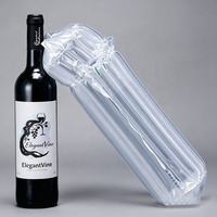 Sac gonflable de protection pour bouteille de vin en PA, coussin antichoc à colonnes d'air, enveloppe à bulles pour un transport sûr