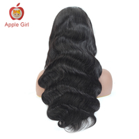 Perruques 360 Full Lace en cheveux humains vierges péruviens, pré-épilées, avec raie profonde, densité 150%, ondulation naturelle, Remy, noires, sans perte de cheveux, entièrement doublement cousues à la machine