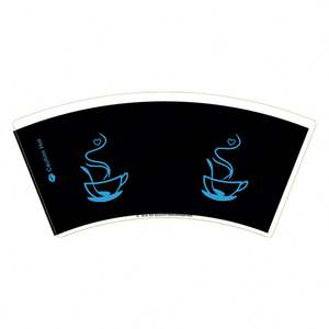 Material de Papel para Vasos de Café, Abanicos de Papel para Vasos de Bebidas Calientes - Product Image 4