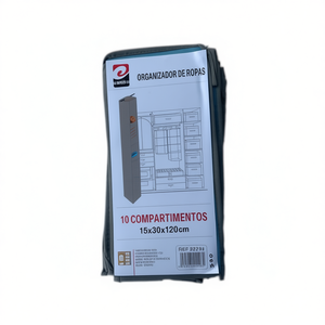 Hanging 10-layer Non-woven Fabric Storage Bag 15x30x120cm For Clothes Organization - Product Image 1