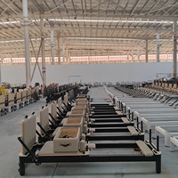 Nouveau modèle 2026 : Machine de Pilates Reformer durable en aluminium noir, lit Reformer réglable pour usage en studio, équipement de remise en forme, garantie 10 ans
