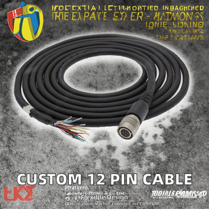 Câble IO sport haute vitesse personnalisé par le fabricant Zhongfei, câble d'alimentation Hirose 12 broches haute flexibilité pour déclencheur de caméra, modèle industriel - Product Image 2