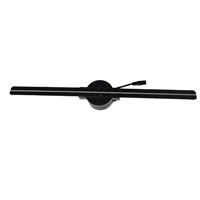 Ventilador Holográfico de Aleación de Aluminio Premium + ABS, 224 LED, Control Remoto por Aplicación, Resistente al Agua para Interiores/Exteriores, de Fábrica Directa