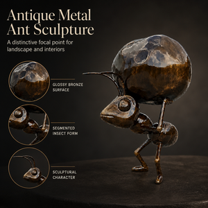 Grande <span class=keywords><strong>Statua</strong></span> di Formica con Sfera, Scultura Animale Moderna per Parchi a Tema, Centri Commerciali, Resort e Decorazioni per la Casa - Product Image 2