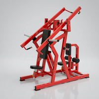 Máquina Comercial de Press de Pecho Sentado y Pulldown Lateral - Equipo de Gimnasio Duradero para Entrenamiento de Fuerza en Espalda y Pecho