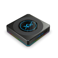 Dispositivo de Tv inteligente X96 X4, decodificador con luz Rgb, Amlogic S905x4, Android 11, 4 GB, 64 GB, Wifi, Youtube, Av1, reproductor multimedia, 8k, X96 X4