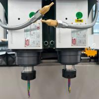Machine de perçage et de fraisage CNC WEIKE 3200 mm à tête unique avec PLC pour fenêtres et portes en aluminium et UPVC