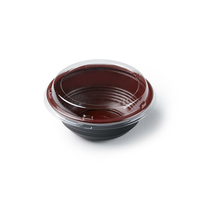 Vente en gros de bol en plastique biodégradable jetable pour salade soupe nouilles eau récipient alimentaire vaisselle pour restaurant vente en gros