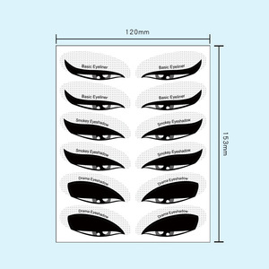 Cangli Beauty <span class=keywords><strong>Pochoir</strong></span> pour <span class=keywords><strong>Eyeliner</strong></span> Effet Chat et Outil pour <span class=keywords><strong>Eyeliner</strong></span> Ailé, 24 Pochoirs Flexibles en Tissu Non-tissé pour <span class=keywords><strong>Eyeliner</strong></span> - Product Image 1