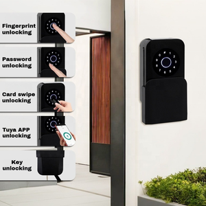 OEM กล่องเก็บกุญแจอั<span class=keywords><strong>จ</strong></span>ฉริยะติดผนังกันน้ำพิมพ์ลายนิ้วมือแอปพลิเคชั่นสำหรับจัดการเช่า<span class=keywords><strong>บ้าน</strong></span>ล็อคประตูอัจฉริยะ - Product Image 2