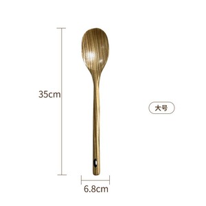 Solid Wood Long Handled Spoon Set Three Piece Japanese Style Eco Friendly Kitchen Utensils For Cooking Stirring Serving - Product Image 2