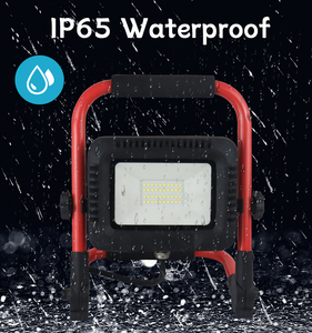 Lámpara de Trabajo LED Portátil de 30W, IP65 Impermeable, AC 220-240V, Alta Calidad, Soporte de Piso Ajustable Multiángulo, Uso en Taller, Haz de Luz de <span class=keywords><strong>120</strong></span>° - Product Image 3