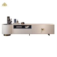 Neues Produkt TV-Ständer mit 2 Schränken und 2 Regalen Blue Finish Lagers chrank mit Regal TV-Ständer Schrank