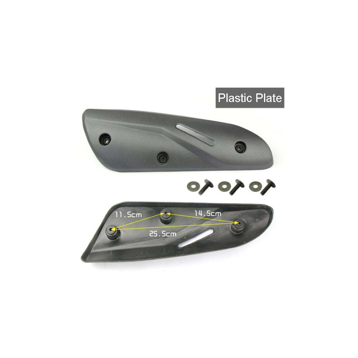 Аксессуары для мотоциклов, заднее крыло, тепловой щит, C, мопед, скутер, песок, пластиковая пластина 125, выхлопная труба, пластиковая крышка