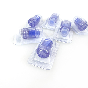 Connecteur médical jetable Luer Lock sans aiguille, adaptateur de raccordement d'<span class=keywords><strong>infusion</strong></span> intégré scellé, certifié CE Classe II, bleu - Product Image 5