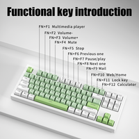 Teclado para Juegos con Retroiluminación LED, Ergonómico, de Membrana, para Oficina, PC, Portátil, Multimedia, para Gamers