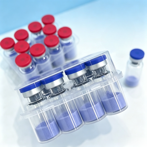 Matières premières cosmétiques : Poudre de peptide de cuivre GHK-Cu 99 % pure, Tripeptide-1, Expédition rapide, Peptides GHK-Cu lyophilisés, Prix en gros - Product Image 1